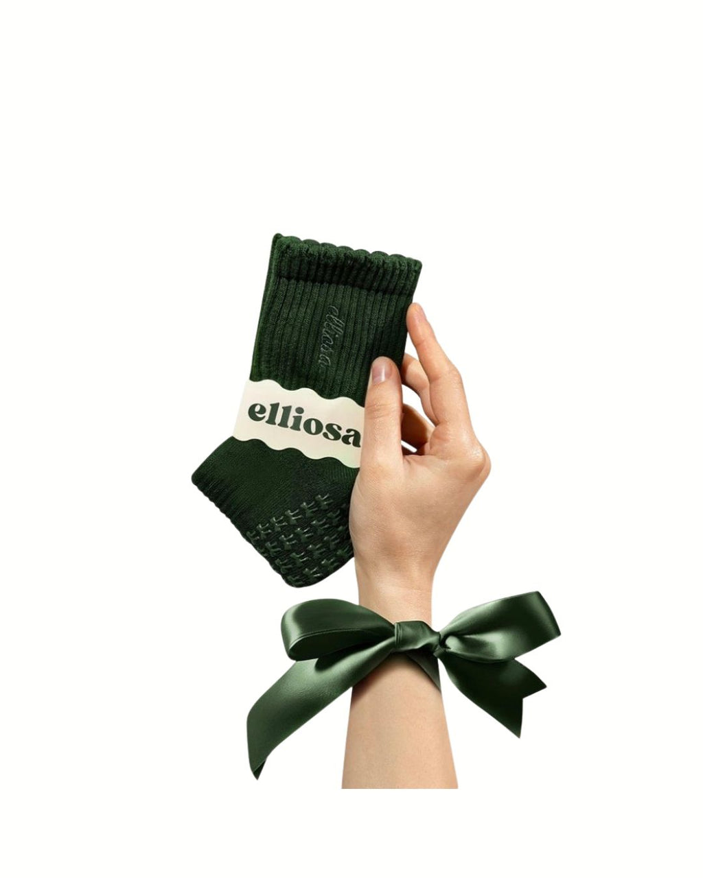 Dual Direction Grip Socks - Alpine Green