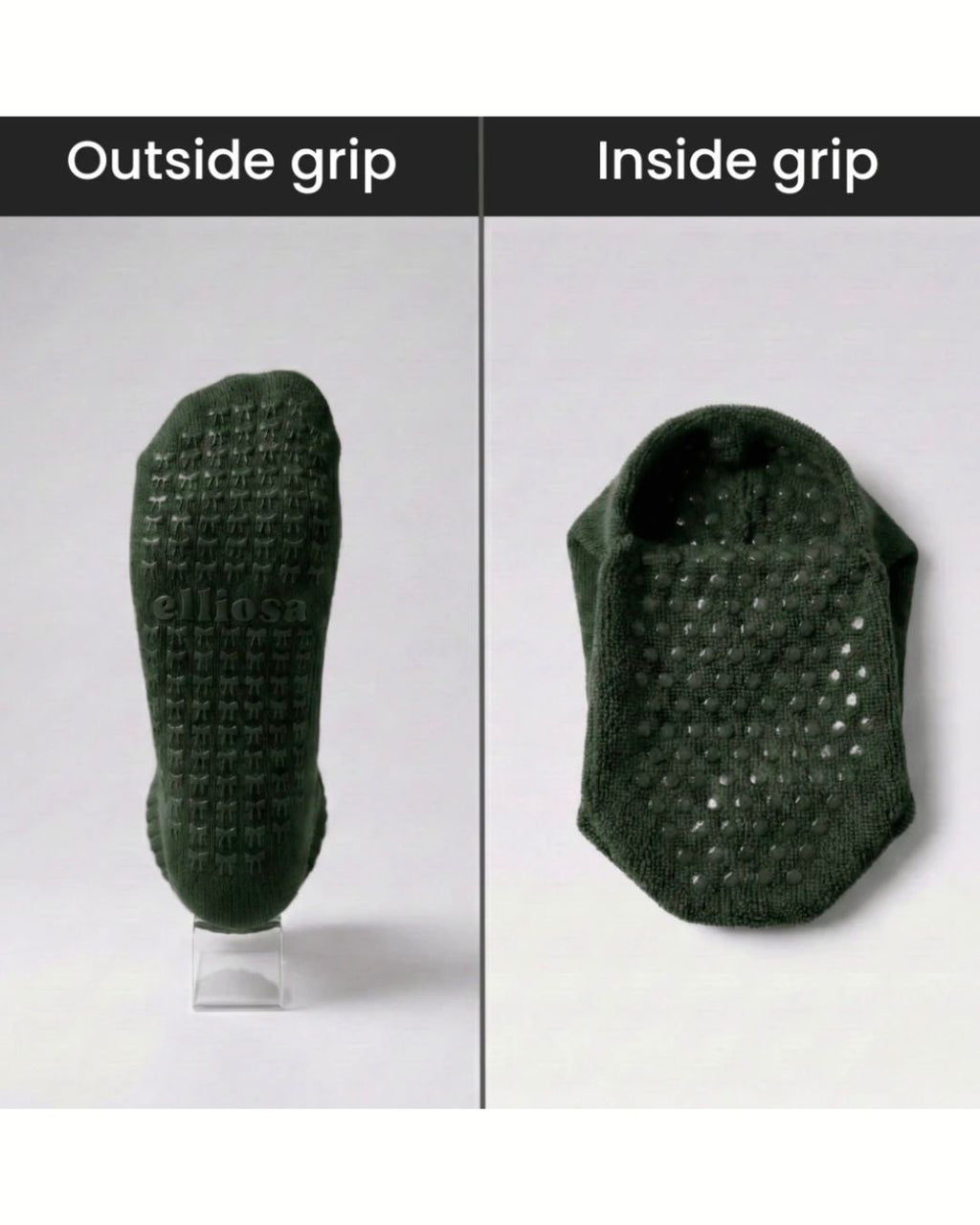 Dual Direction Grip Socks - Alpine Green