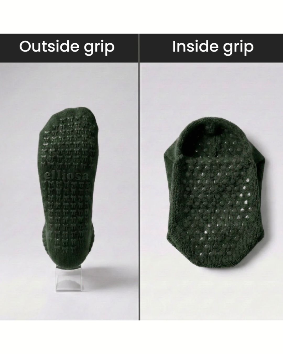 Dual Direction Grip Socks - Alpine Green